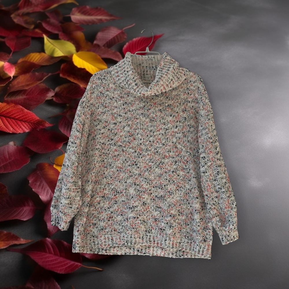 Moon & Madison Speckled Turtleneck Sweater